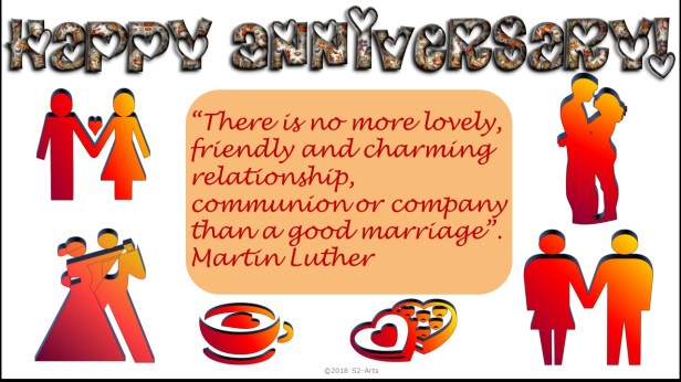 Image of Anniversary Card with Different Poses of Couples