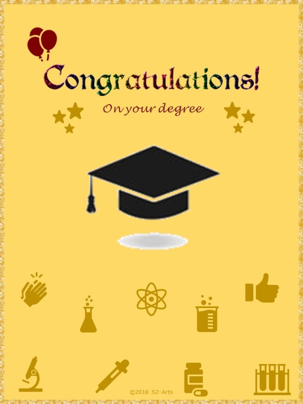 Congratulations Card with Scientific Symbols
