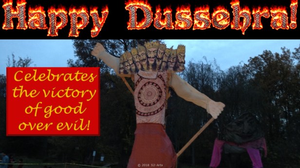 Image of Dussehra Card with Ravana