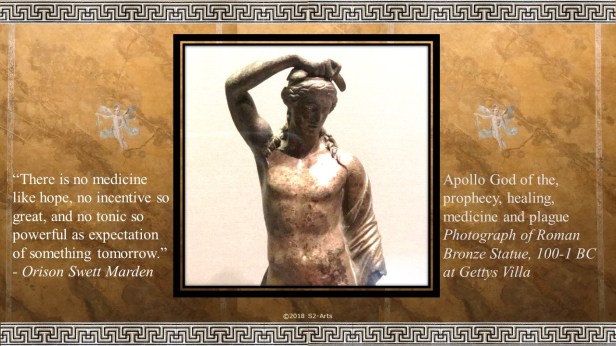 Image of Get Well Soon Card with God Apollo