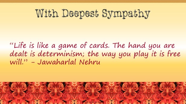 Image of Sympathy Card with Orange Rose Border