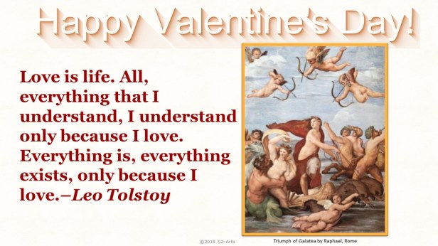 Image of Valentine Card with Triumph of Galatea