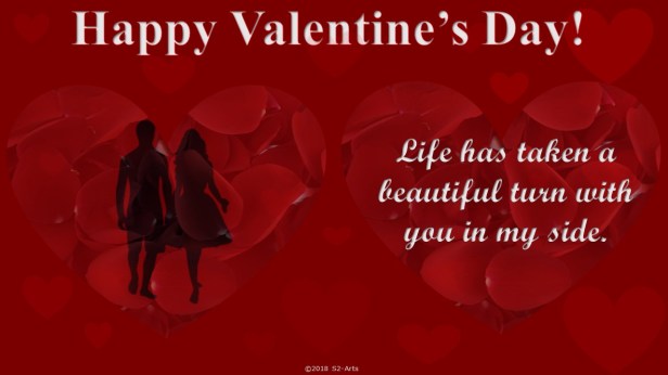 Image of Valentine Card with Couple Holding Hands