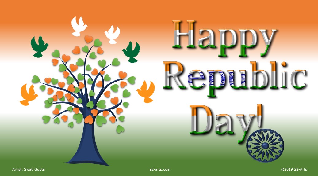 Image of indian republic day card