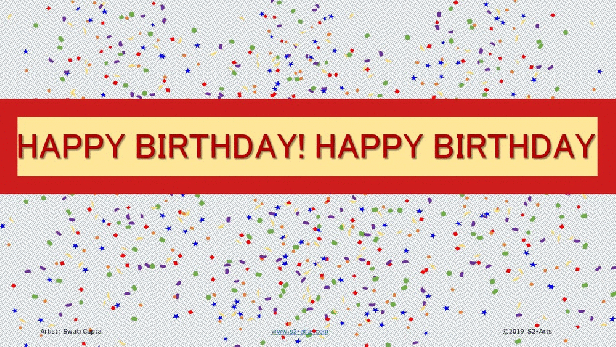 Image of Happy Birthday Ticker