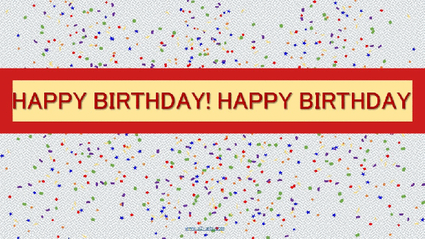 Image of Happy Birthday Ticker
