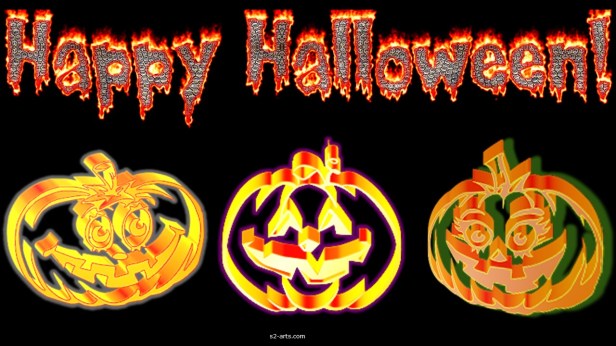 Image of Halloween Card with Jack-o-Lanterns