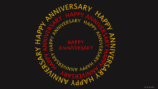 Image of Happy Anniversary Circle Card